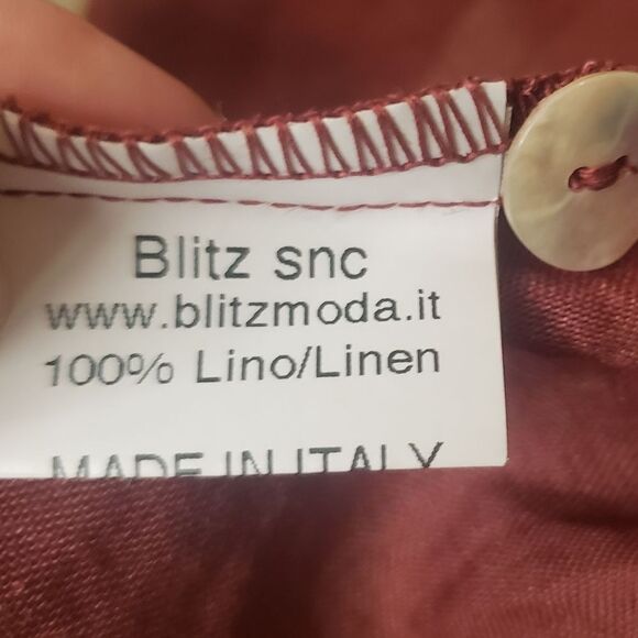 Blitz Italian Linen Blouse - Picture 8 of 10